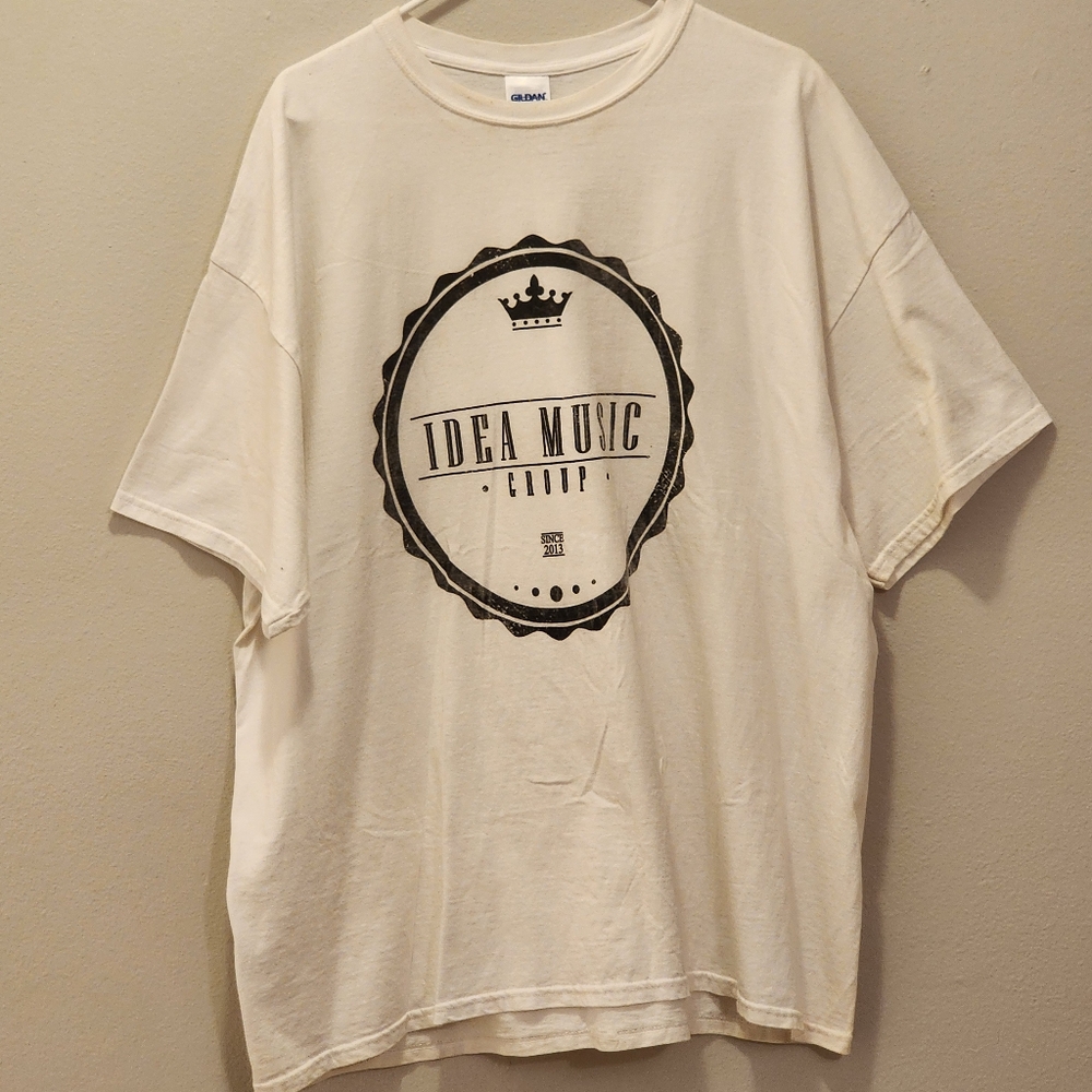 White "Idea Music Group T-shirt"